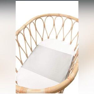 Sleepy Silk Bassinet Sleeve for Baby Hair Loss 25 Momme Mulberry Silk color Gray
